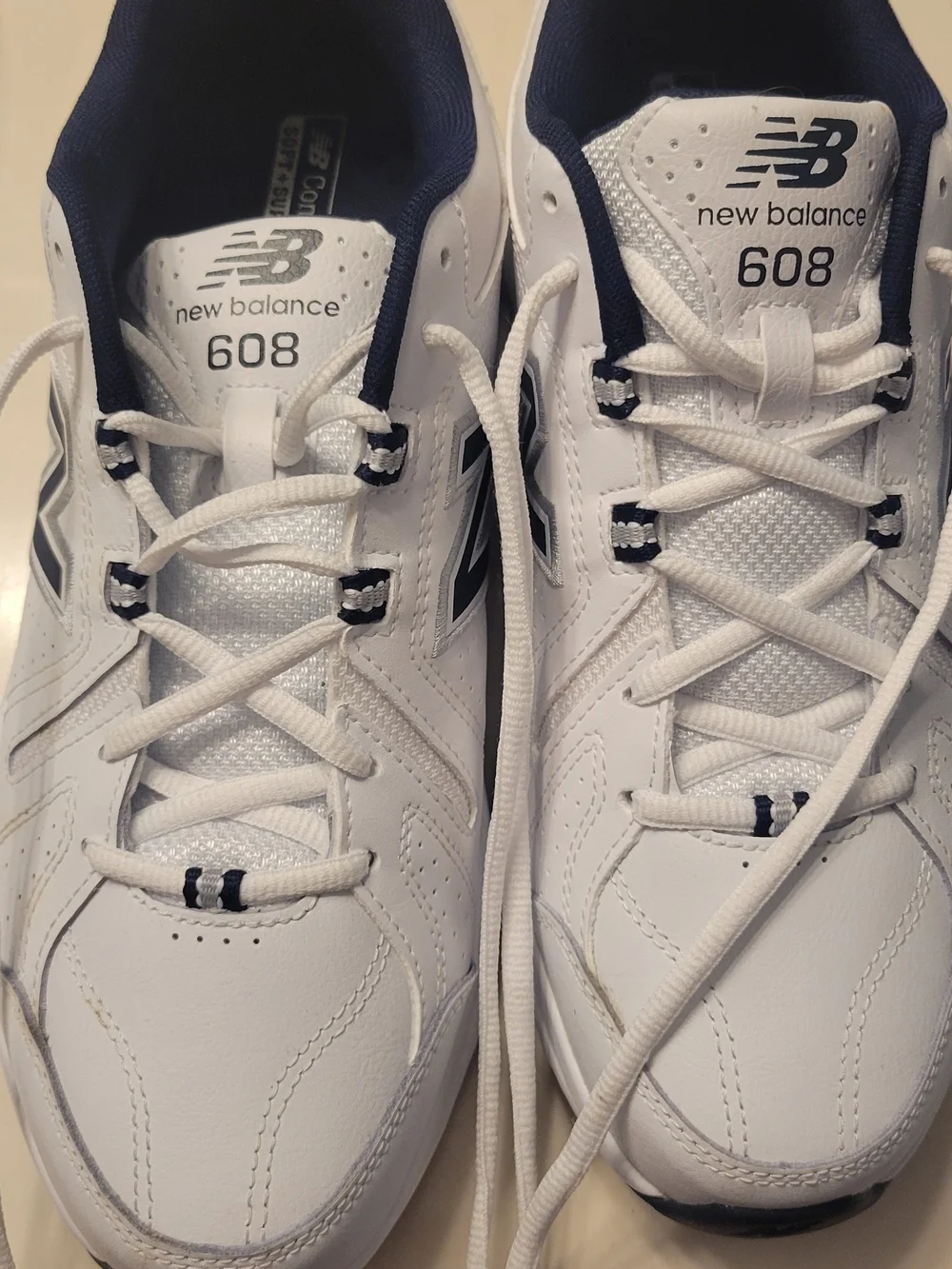 New Balance 608 Men’s Sneakers in White and Navy